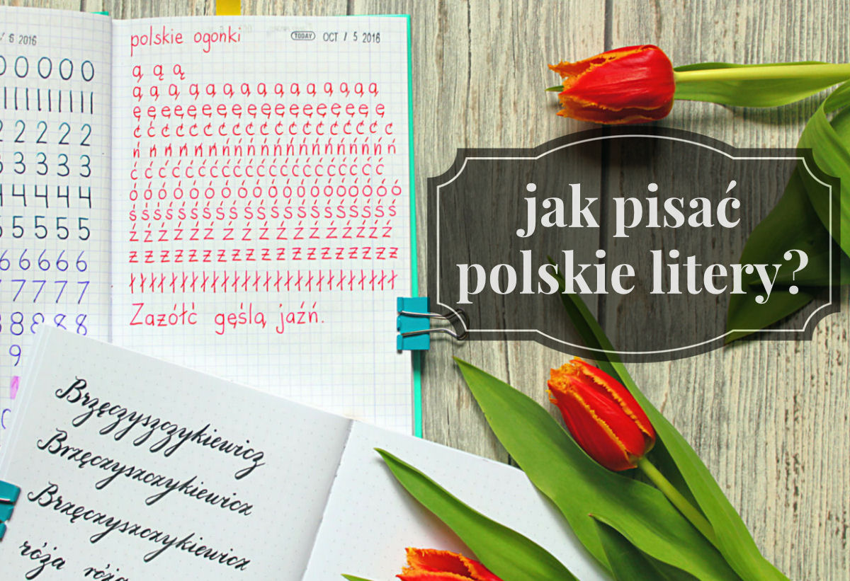 sierysuje.pl jak kaligrafowac polskie litery
