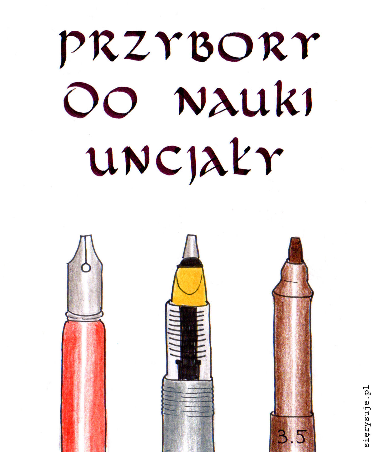 sierysuje.pl przybory do kaligrafii