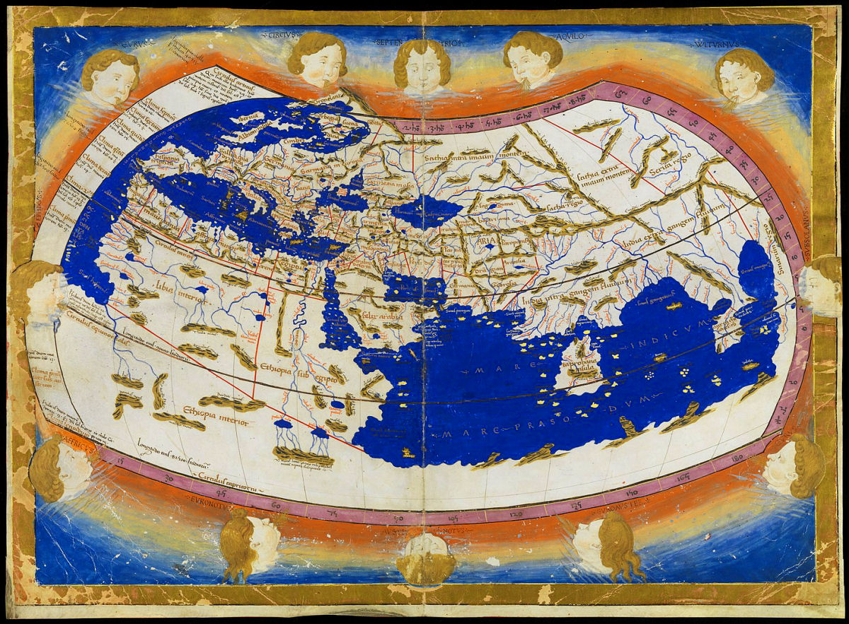 sierysuje.pl ekumena Ptolomeusz mapa świata starożytność