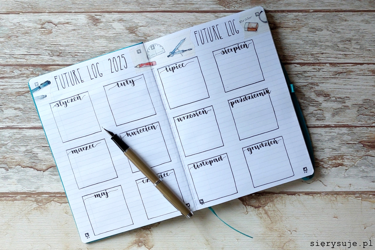 sierysuje.pl nowy bullet journal 2025