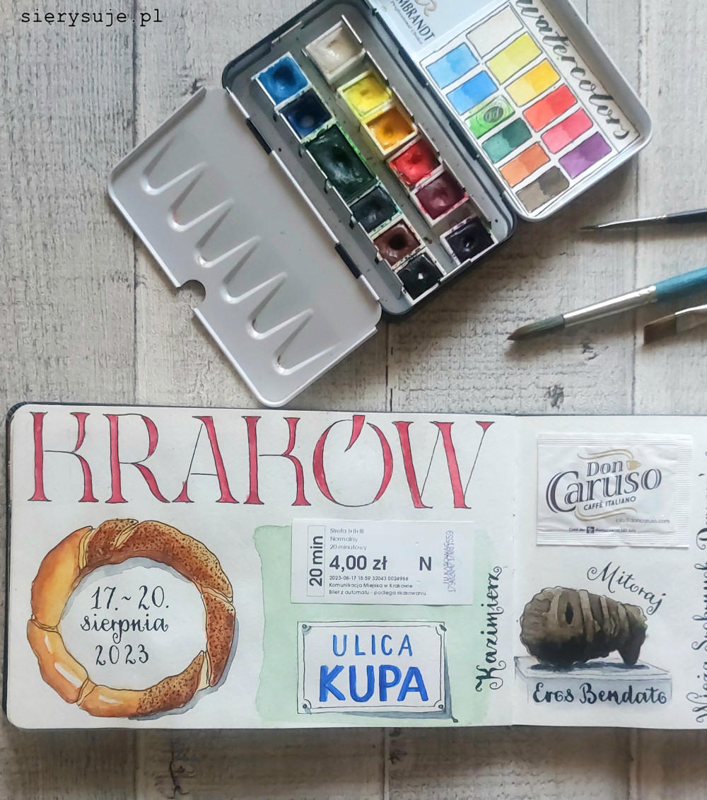 urban sketching Kraków Wawel sierysuje.pl powrót do rysowania